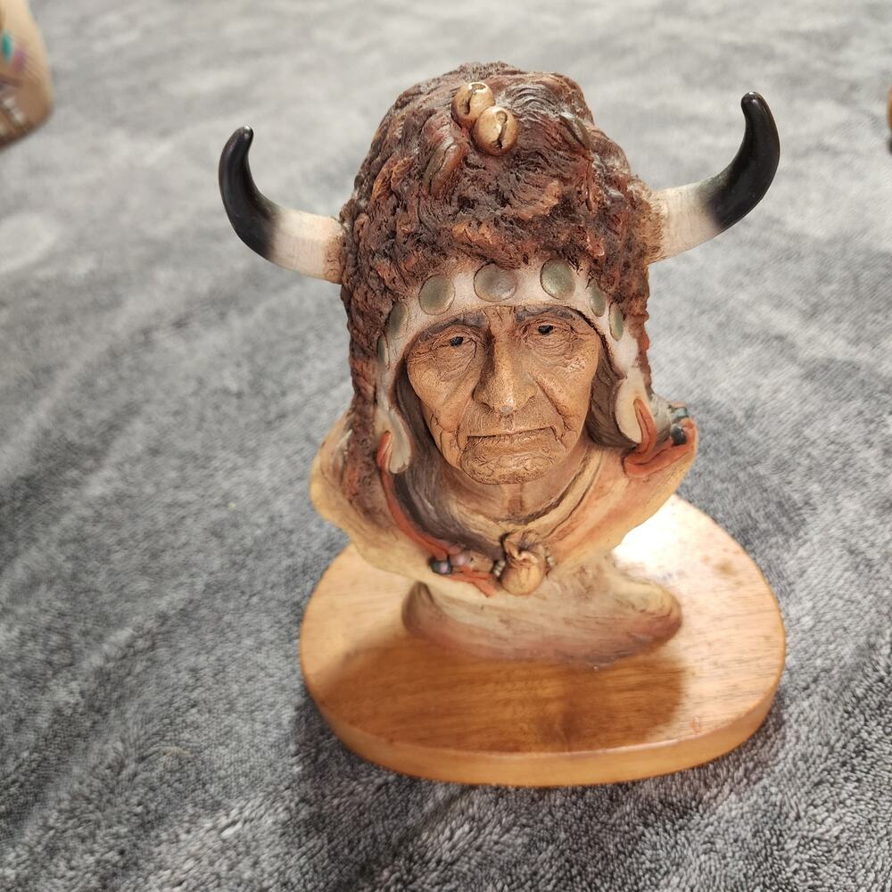 The Flame statue Native American signed Neil J Rose 665/2500 N